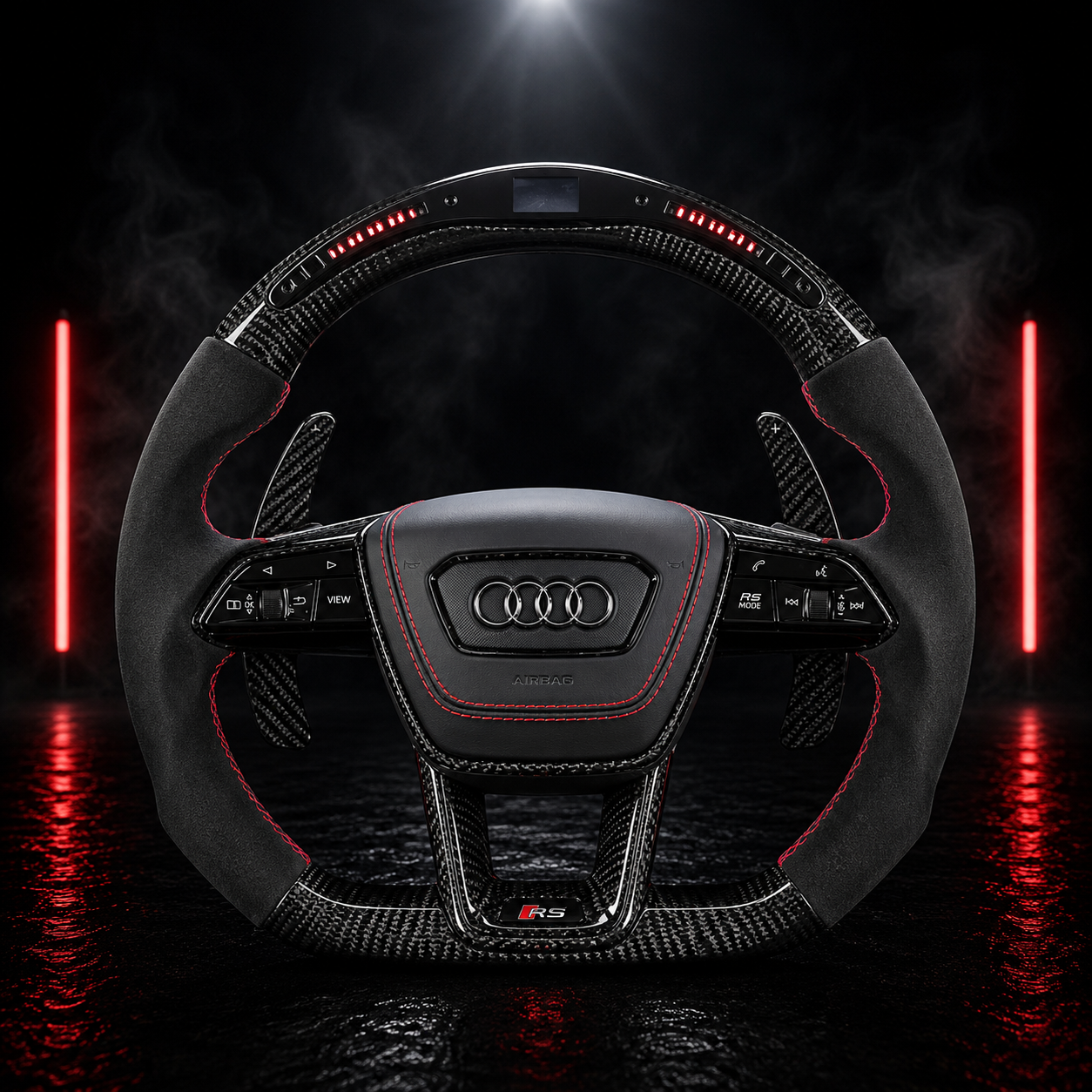 Volant Audi RS Carbone LED Performance – Édition Sport Premium