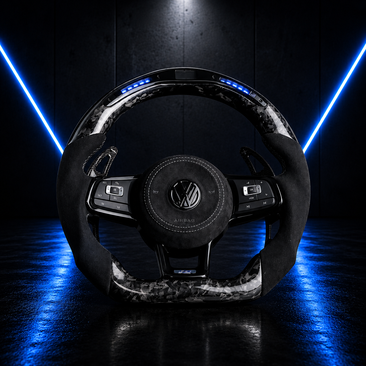Volant Carbone LED R Performance pour Volkswagen